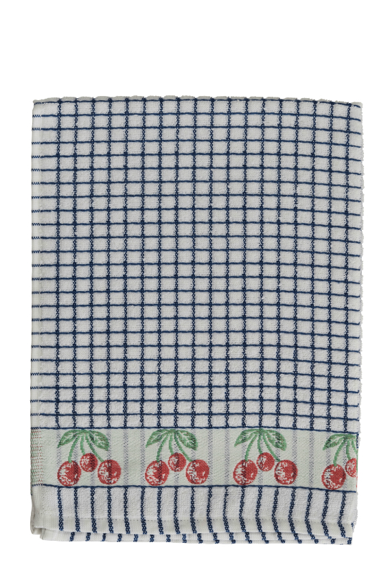 Lamont Poli-Dri Jacquard Tea Towel - Cherries - Click Image to Close