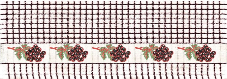 Lamont Poli-Dri Jacquard Tea Towel - Black Grapes - Click Image to Close